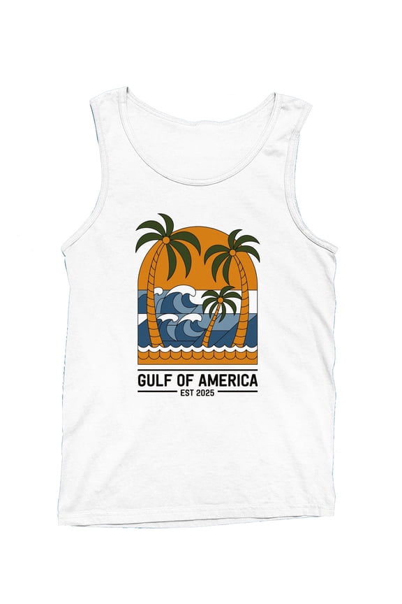 Tropical Wave Logo Design Men's Tank Top