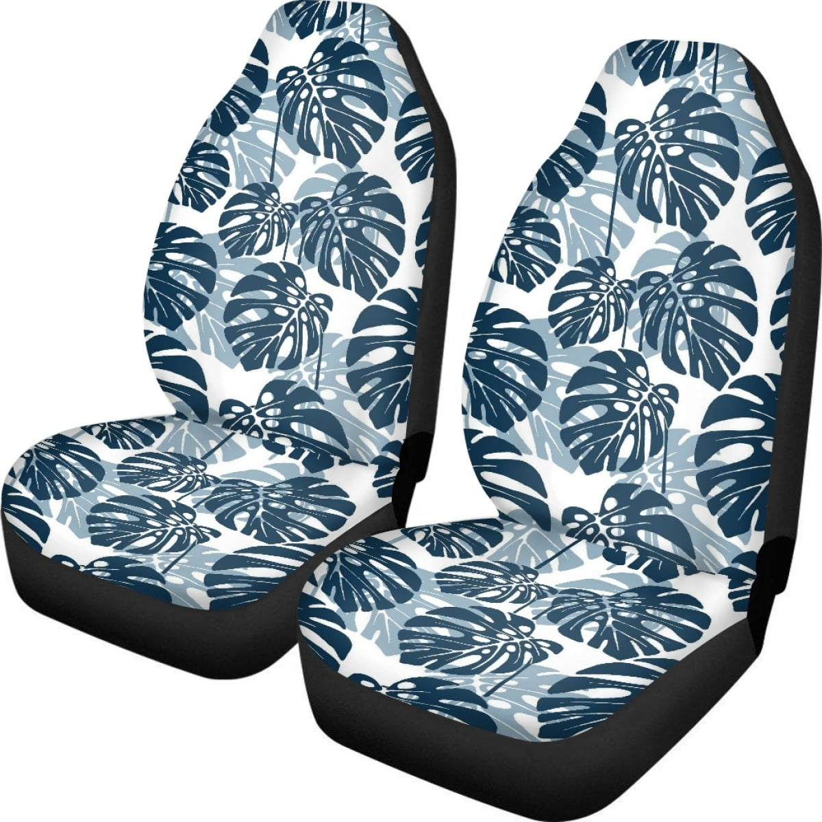 Tropical Weed Leaves Universal Car Front Seat Covers for Women Heavy