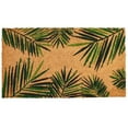 thumbnail image 1 of Tropical Welcome Mat for Outdoor Entrance, Coco Coir Palm Leaf Plant Doormat for Front Porch, Patio (30 x 17 In), 1 of 8