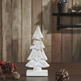 thumbnail image 1 of VHC Brands Snowy Tree Textured Wooden White 10.25x4.75x2.25, 1 of 4