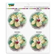 thumbnail image 1 of Tropical Yellow Hibiscus Flower Hawaiian Vacation Refrigerator Fridge Locker Vinyl Circle Magnet Set, 1 of 4