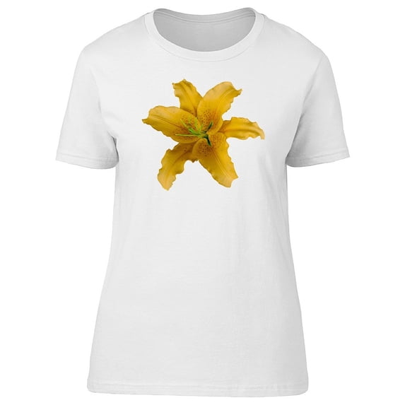 Tropical Yellow Lily Flower Tee Women's -Image by Shutterstock