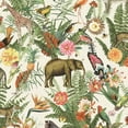 thumbnail image 1 of Tropical Zoo Peel & Stick 24'' Vinyl Wallpaper, 1 of 27