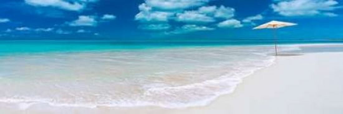 Tropical beach in Cayo Largo Cuba Canvas Art - Anonymous (8 x 24)