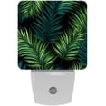 thumbnail image 1 of Tropical jungle palm fronds LED Square Night Lights - Modern Design, Energy Efficient Indoor Lighting for Bedrooms, Bathrooms, and Hallways - 200 Characters, 1 of 1