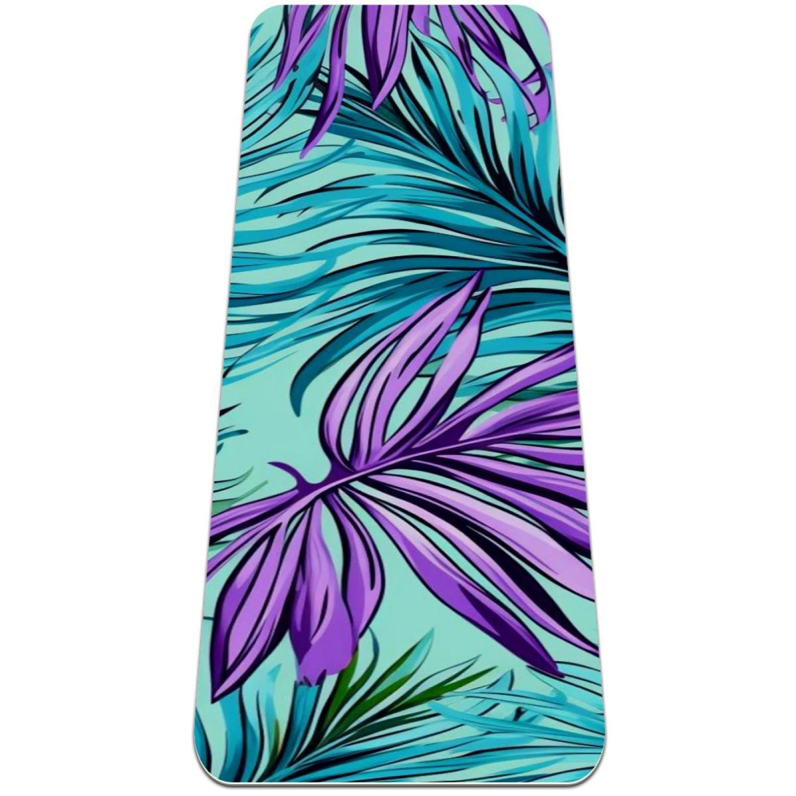 Tropical jungle palm fronds TPE Yoga Mat Lightweight & Comfortable