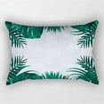 thumbnail image 1 of Tropical plant leaf cushion cover with double-sided rectangular pillowcase 30x50cm flower polyester sofa, 1 of 5