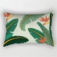 thumbnail image 1 of Tropical plant leaf cushion cover with double-sided rectangular pillowcase 30x50cm flower polyester sofa, 1 of 5