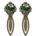 thumbnail image 1 of Tropical plants Copper-Colored Lace Bookmarks Set of 2 - Stainless Steel Book Accessories for Book Lovers and Readers, 1 of 5