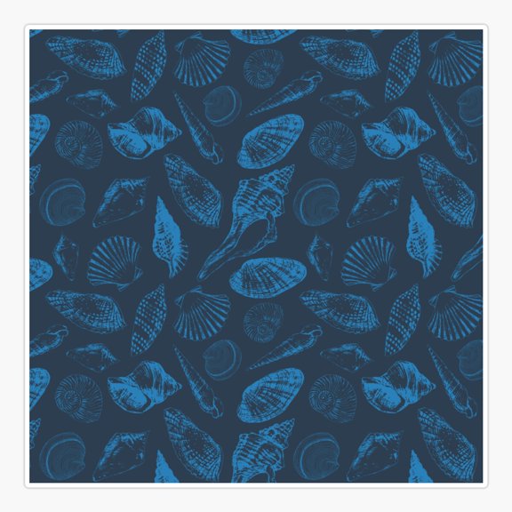 Tropical sea shells Sticker