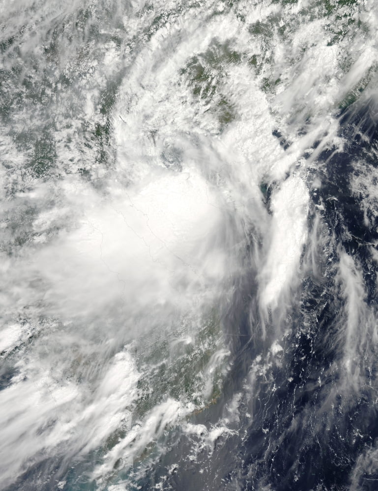 Tropical storm Conson approaching Vietnam Canvas Art - Stocktrek Images (25 x 32)
