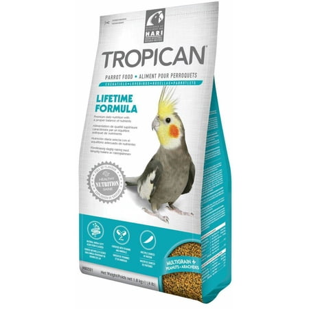 Tropican Lifetime Formula Granules Parrot Food, 2 milliliter, 4 Pound