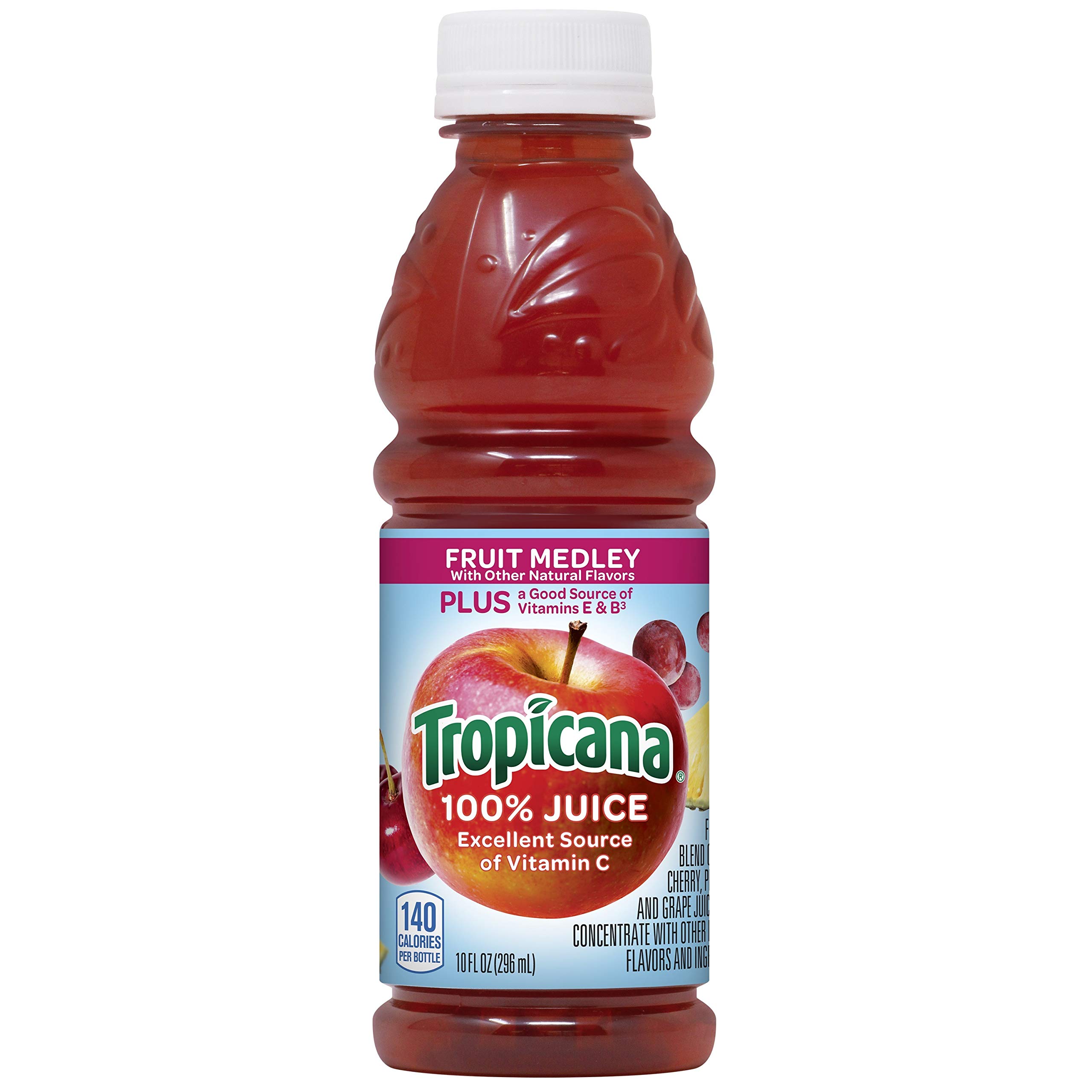 Tropicana 100 Juice, Fruit Medley, 10 Fl Oz (Pack Of 15) Real Fruit