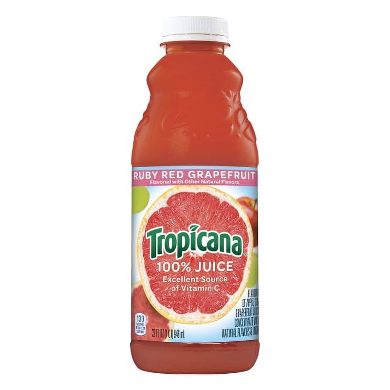 Tropicana 100% Ruby Red Grapefruit Juice, 32 Fl. Oz. - Walmart.com