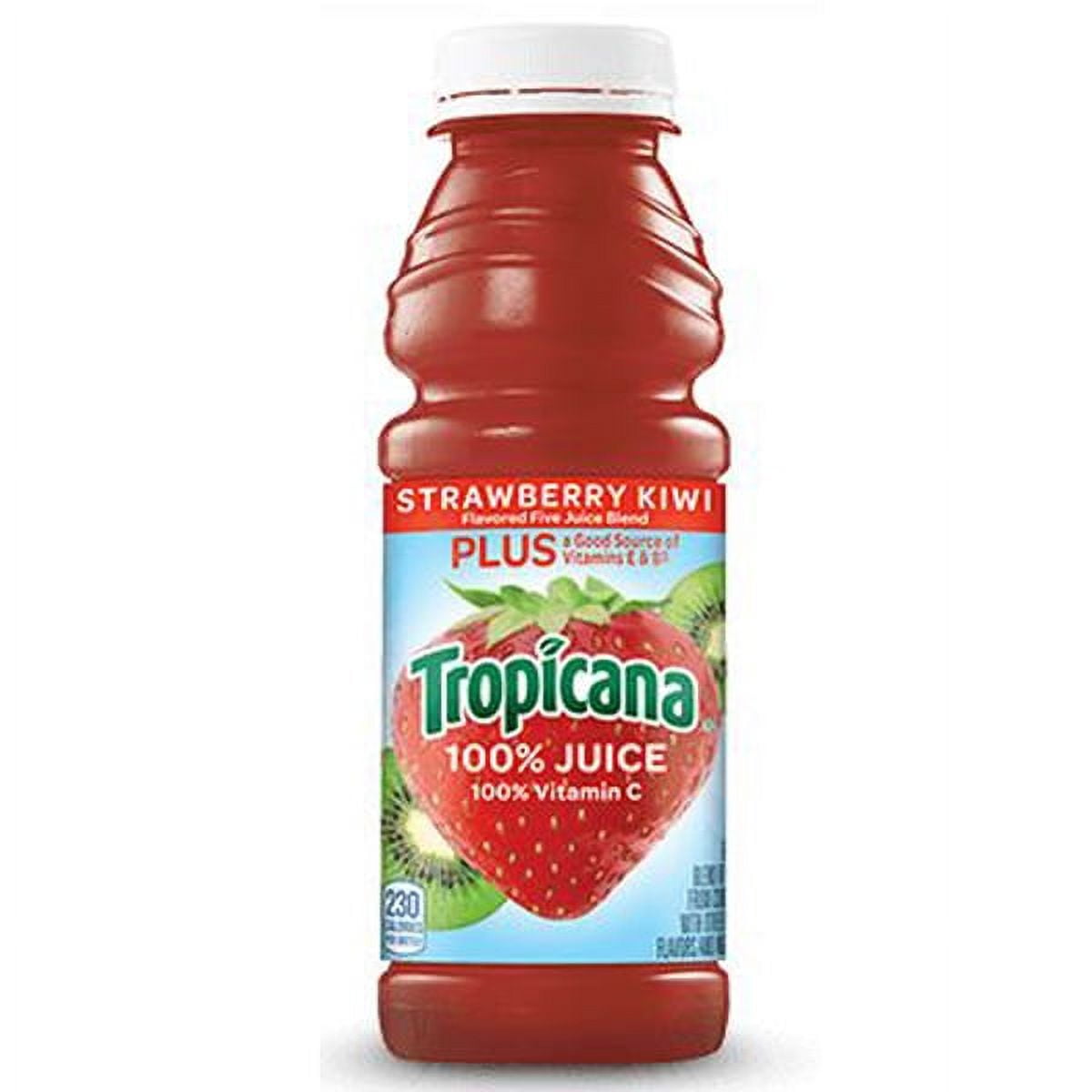 Tropicana 100% Strawberry Kiwi Juice 15.2 oz Plastic Bottles
