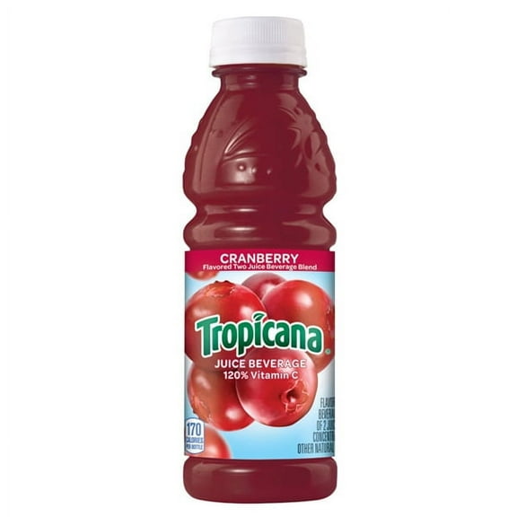Tropicana Cranberry Cocktail Juice 10 oz Plastic Bottles - Pack of 24