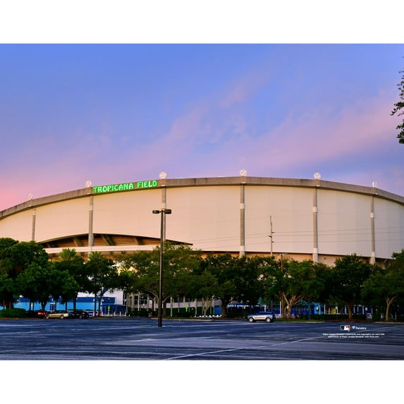 Tampa Bay Rays Unsigned Tropicana Field Exterior View Photograph