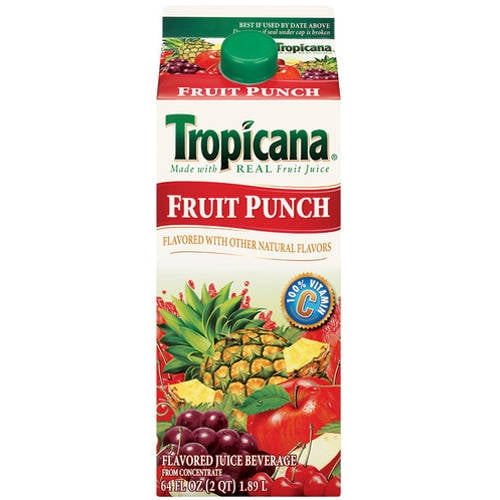Tropicana Fruit Punch, 64 oz