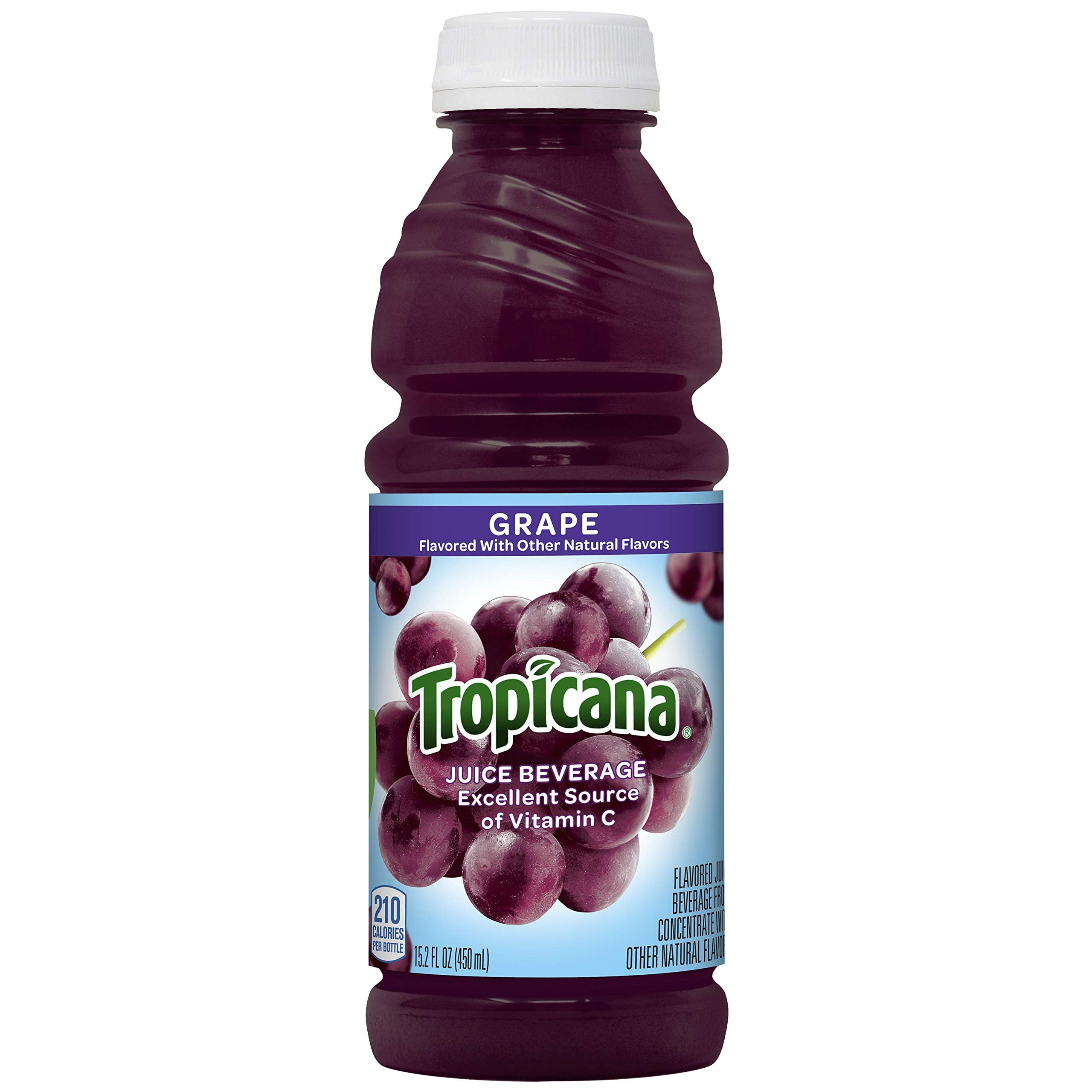 Tropicana Juice Beverage, Grape Juice, 15.2 Fl Oz (Pack Of 12) Real