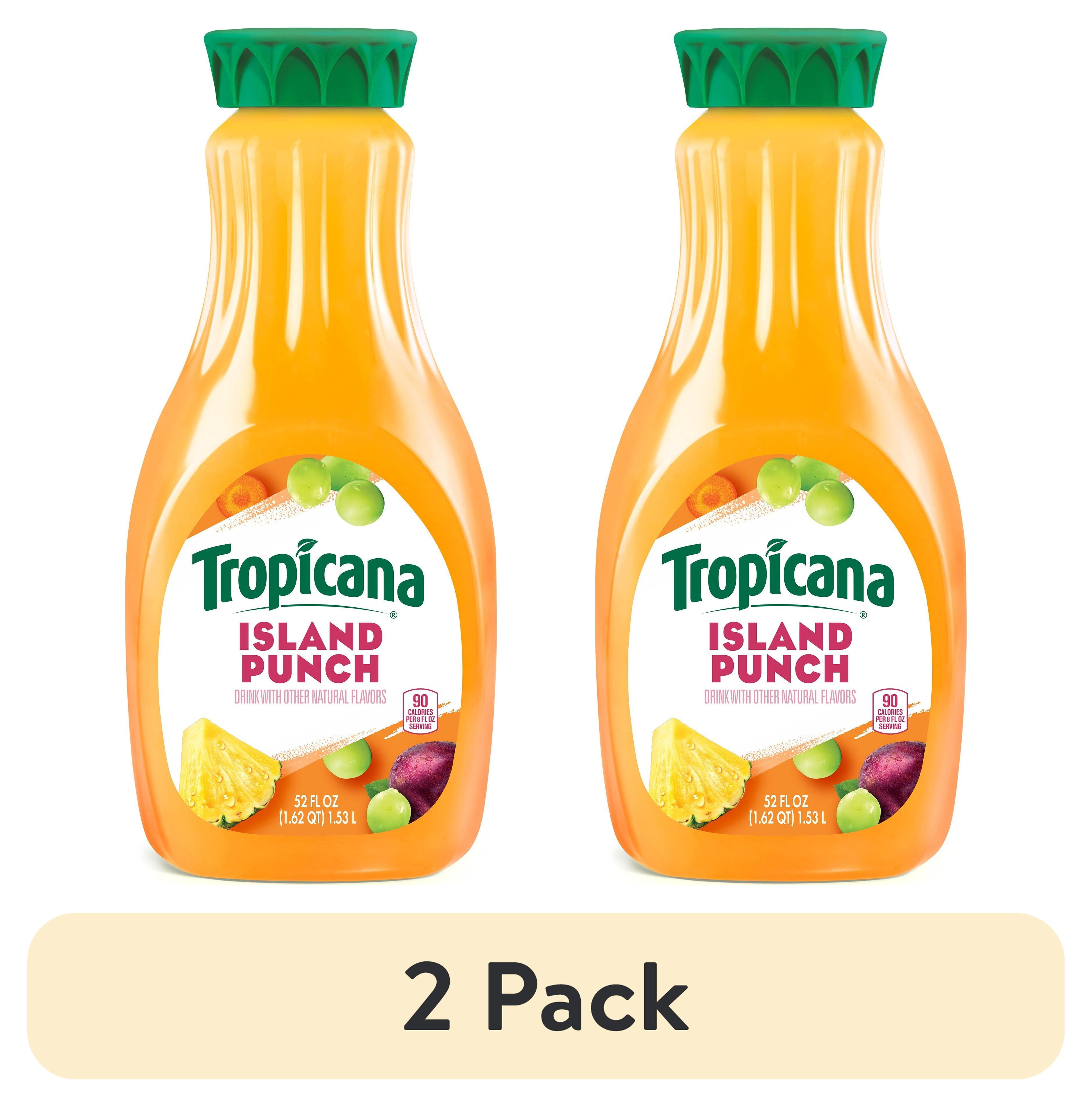 (2 pack) Tropicana Premium Drinks, Island Punch, 52 Fl Oz Bottle ...