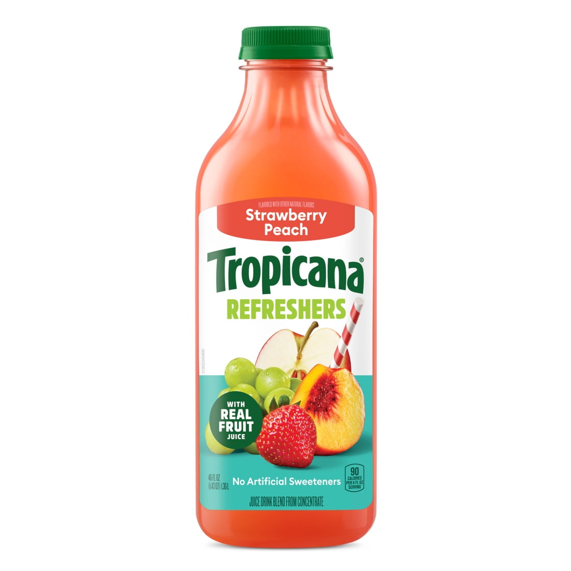 Tropicana Refreshers Strawberry Peach Juice Drink, with Real Fruit