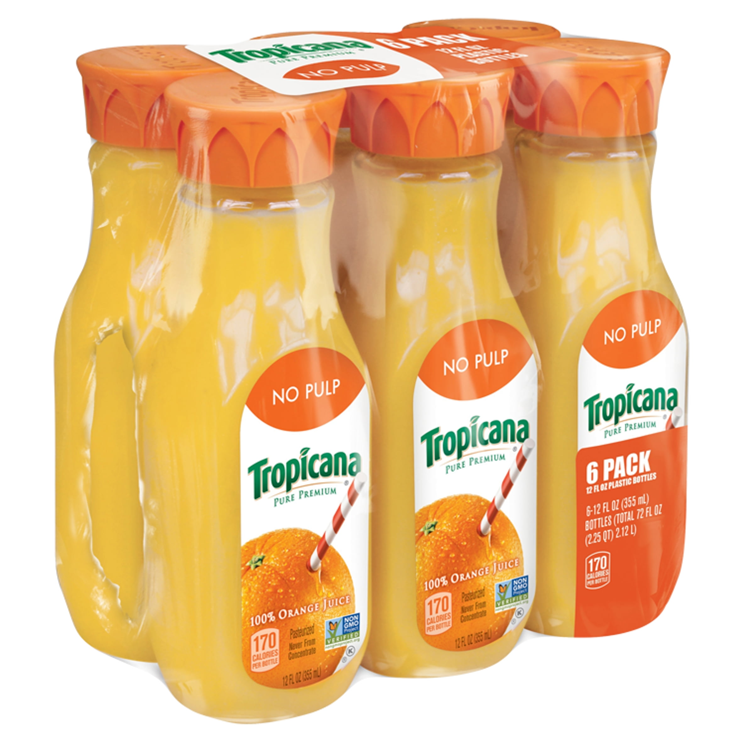 Tropicana Pure Premium Orange Juice No Pulp 6CT 8oz EA