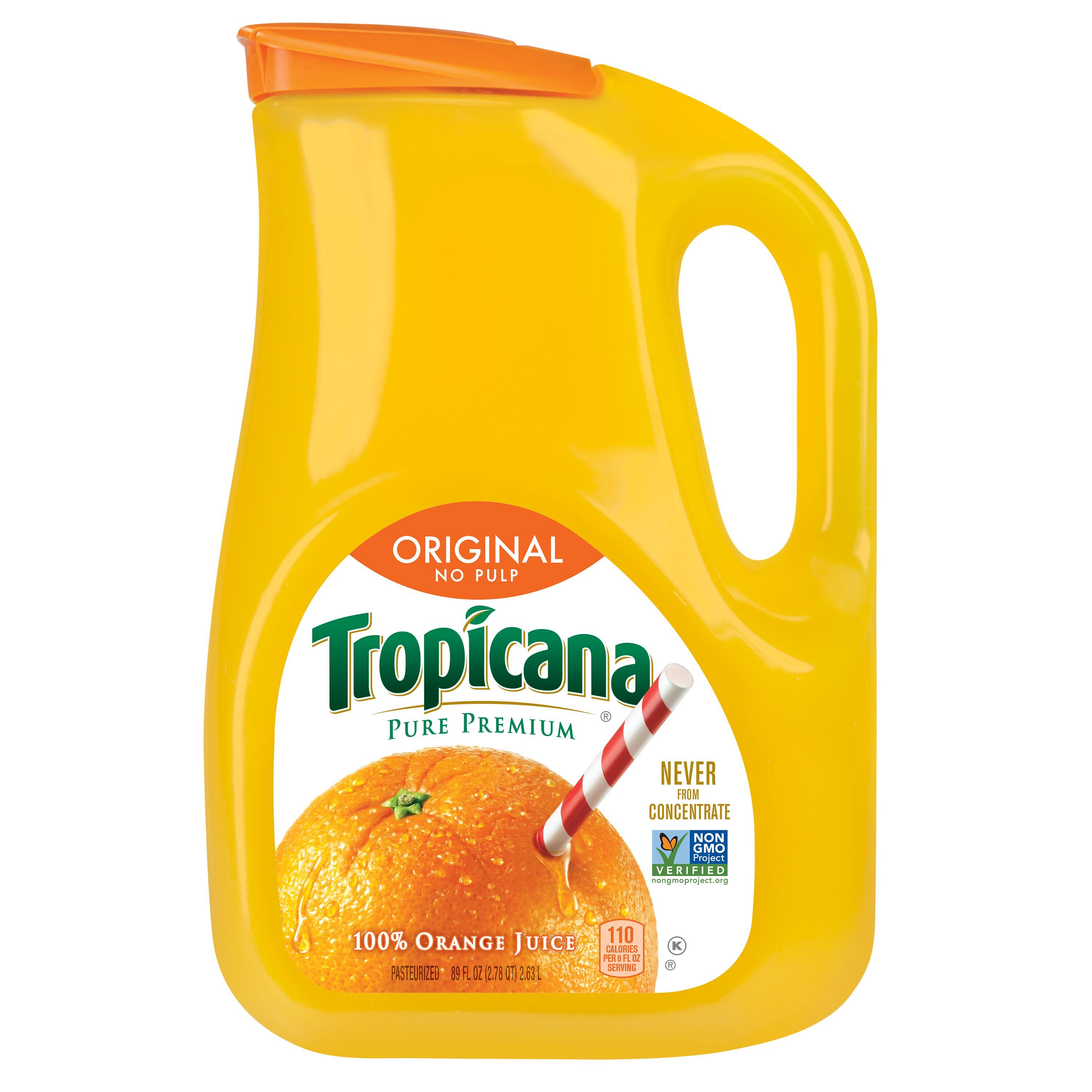 Tropicana Pure Premium Original No Pulp 100% Orange Juice 89 fl. oz. Jug - image 1 of 3