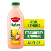 Tropicana Strawberry Lemonade, Made with Real Lemons, 46 fl oz Bottle