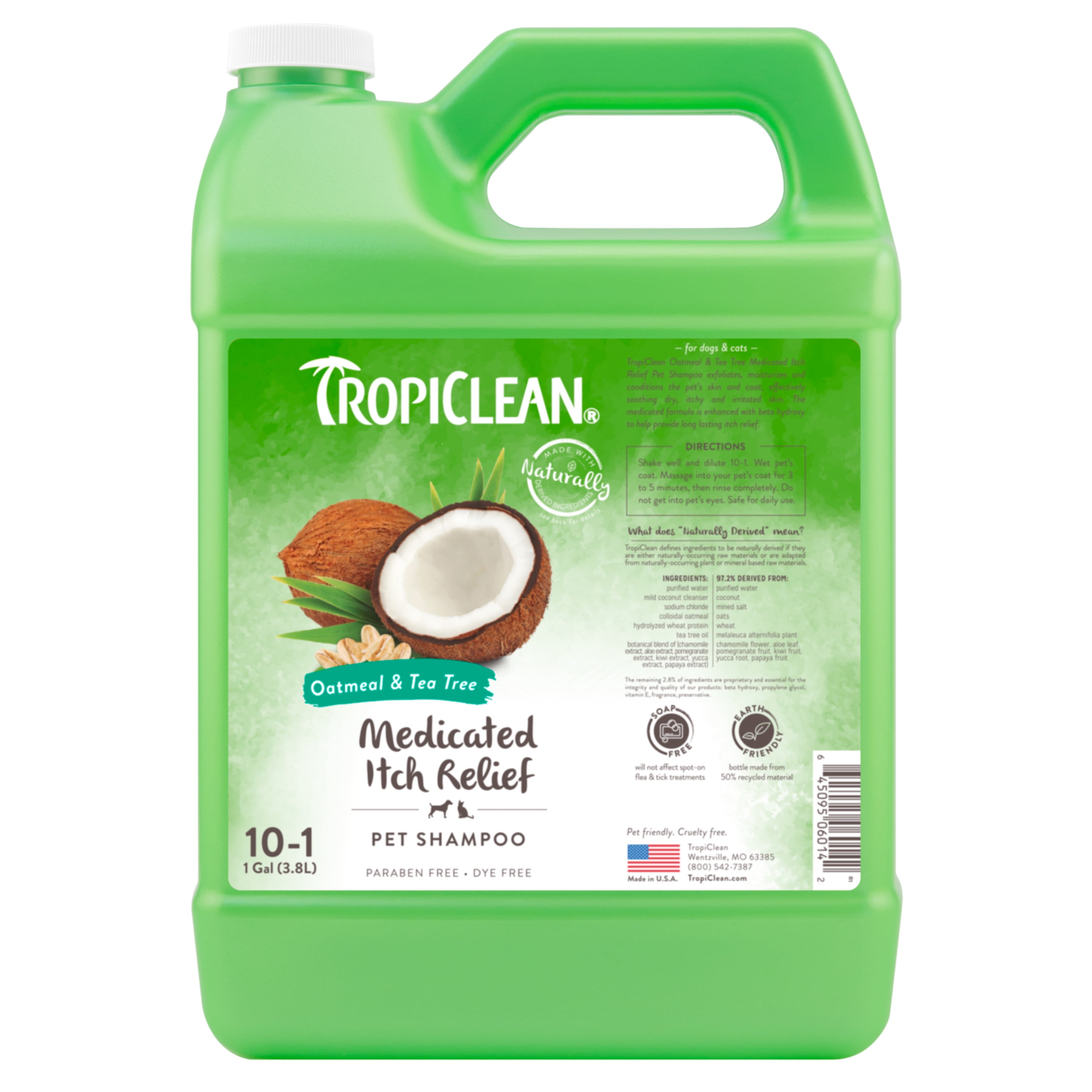 Tropiclean Oatmeal Shampoo, 1 Gallon