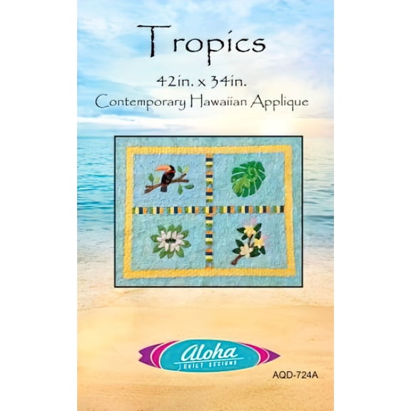 Tropics Hawaiian Applique Pattern by Aloha Quilt Designs