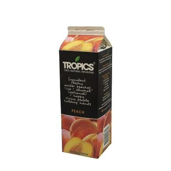 Tropics Peach Drink Mix, 32 Ounce -- 12 per case.