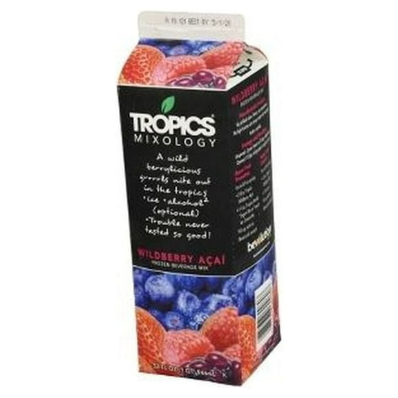 Tropics Wildberry Acai Drink Mix, 32 Fluid Ounce -- 12 per case