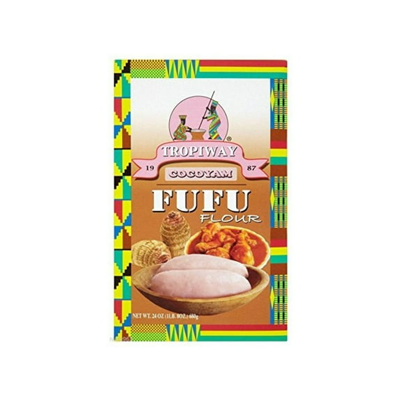 Tropiway Cocoyam Fufu Flour Gluten-Free Instant African Staple 24 oz