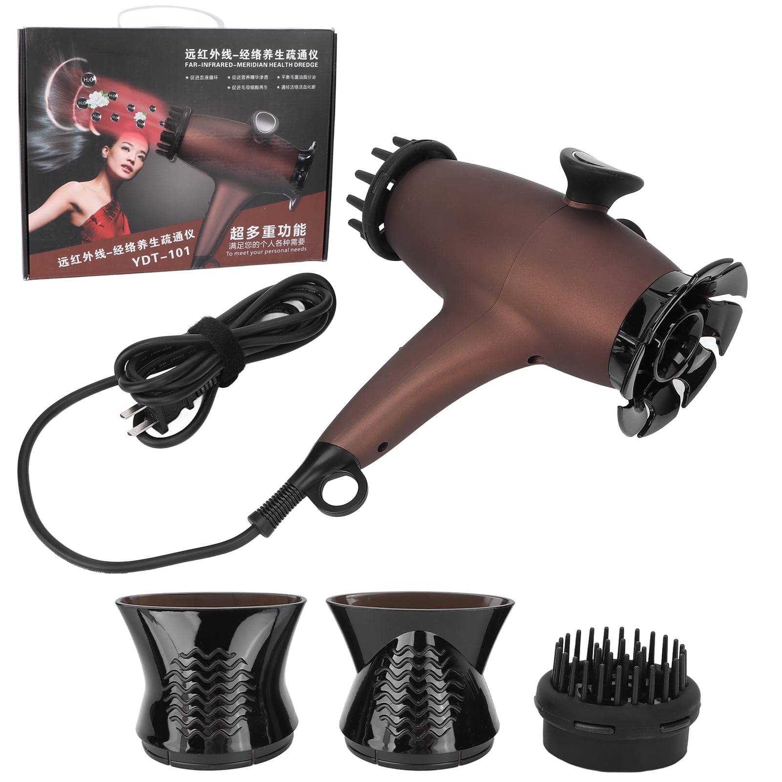 Trosgynnu Hair Dryer Fast Drying Noise Reduction Anion Far Infrared