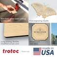 thumbnail image 1 of Trotec TroLase | 12"x12"x1/16, 8 Pcs | Maple/Black | 2 Ply | Modified Acrylic | Laser Engraving Double Color Plastic Sheet | Engraving Blanks for Laser, Saw, Guillotine | Made in U, 1 of 5