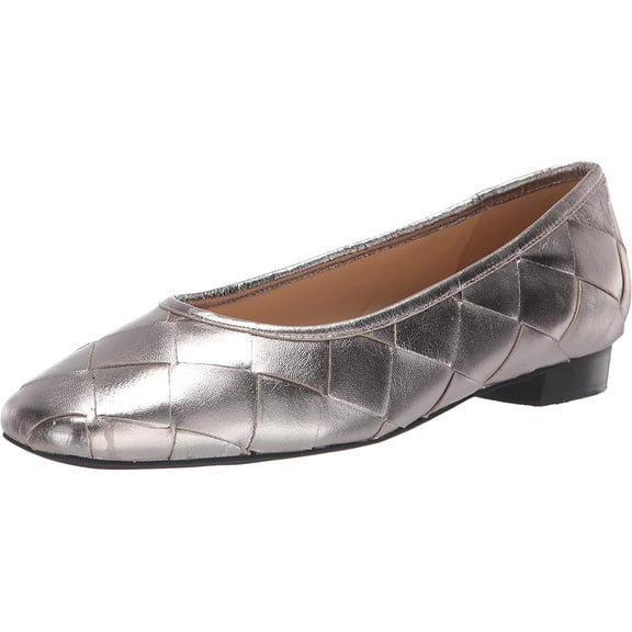 Trotters Hanny Womens Slip On 12 Pewter Metallic