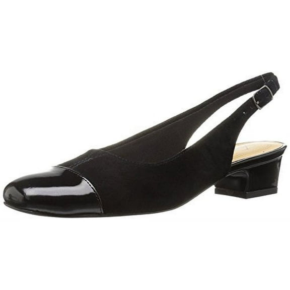 Trotters Women's DEA Flat, Black, 7.5 S US