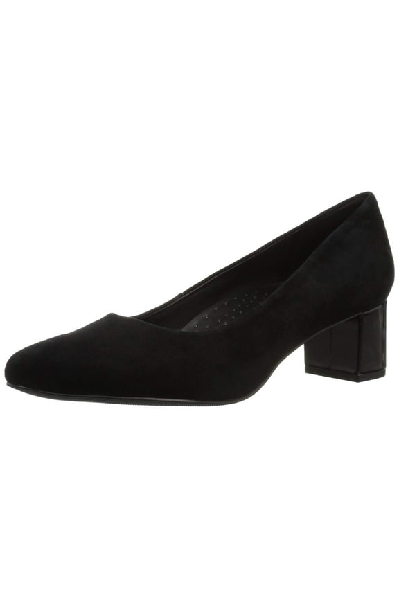 Women's Kari Pump, Black Suede, 6