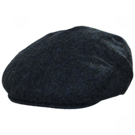 Troubadour Tweed Wool Blend Ivy Cap - S  - Navy Blue