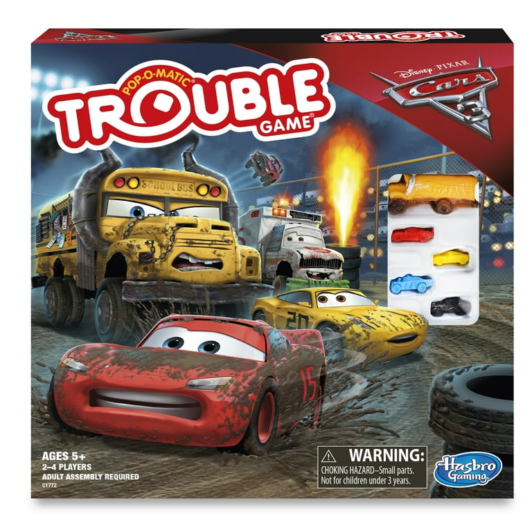 Hasbro Gaming Trouble Board Game, 2-4 Players - For Kids 5 Years