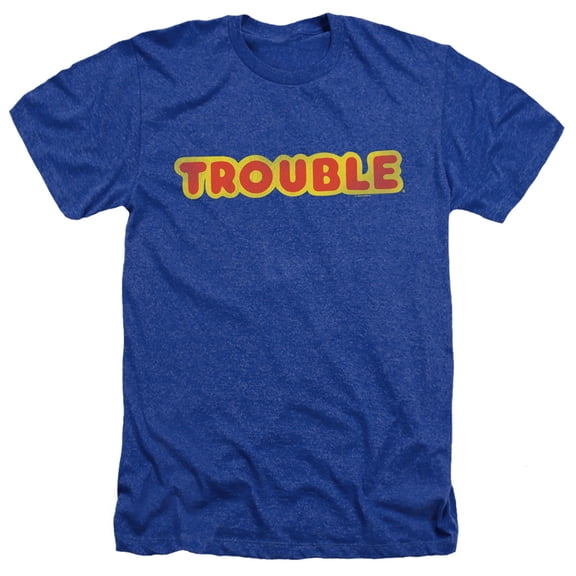 Trouble - Logo - Heather Short Sleeve Shirt - Medium