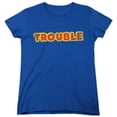 thumbnail image 1 of Trouble Logo S/S Women's T-Shirt Royal Blue, 1 of 1
