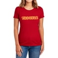 thumbnail image 1 of Trouble Logo Women's T Shirt, Red, 2X-Large, 1 of 6