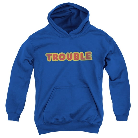 Trouble - Logo - Youth Hooded Sweatshirt - Large
