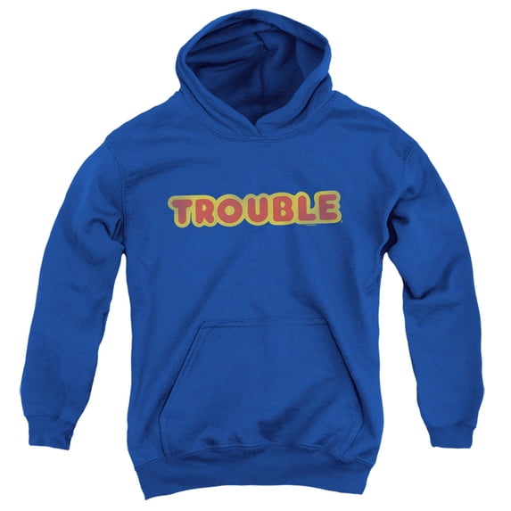 Trouble - Logo - Youth Hooded Sweatshirt - Small