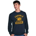 thumbnail image 1 of Trouble Maker Angry Wolf Gym Workout Long Sleeve TShirt Men Women Brisco Brands S, 1 of 6