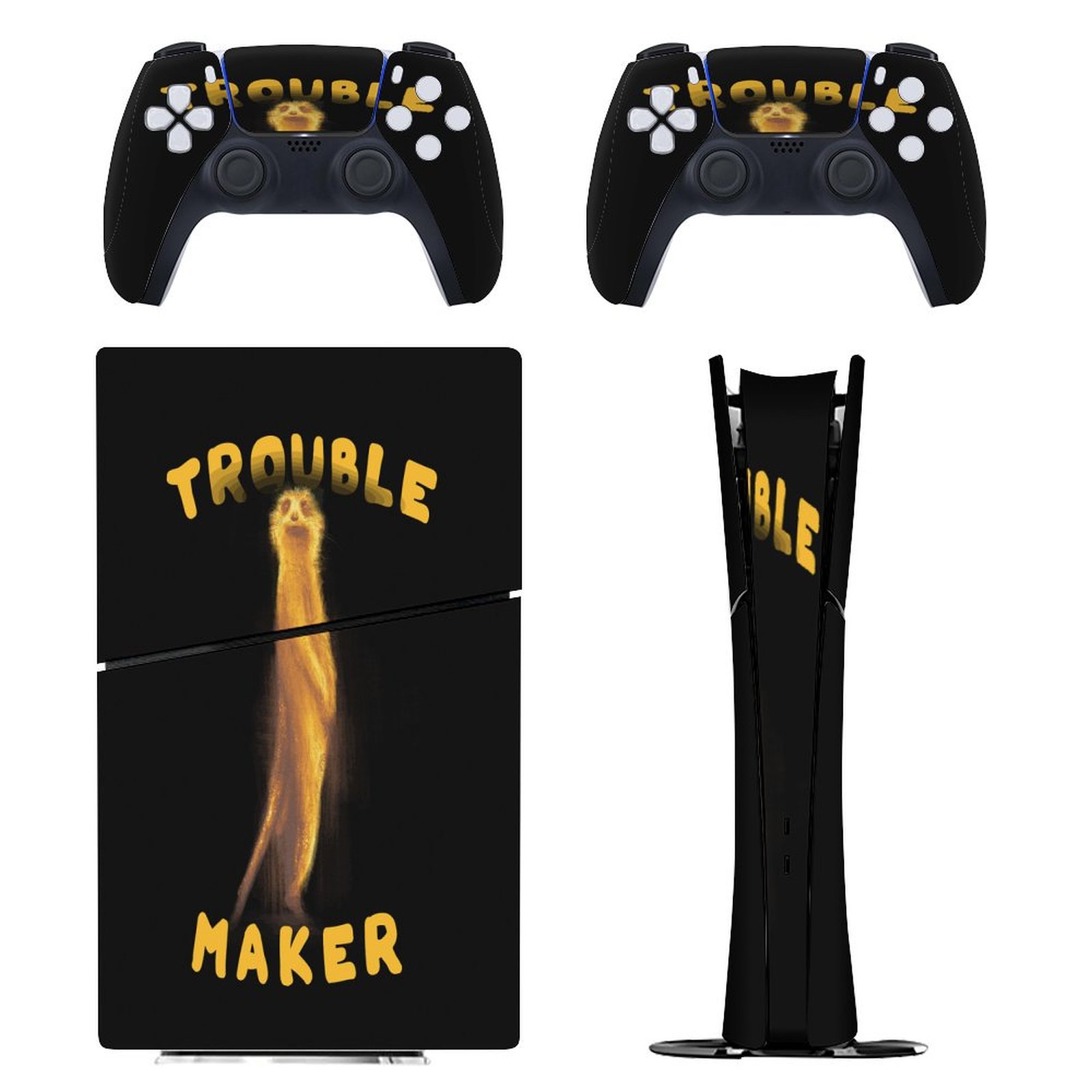 Troublemaker Sticker Trouble Maker Animal PS5/PS5 Slim Digital Disc Skin Sticker For Console ...