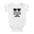 thumbnail image 1 of Trouble Maker Cute Baby Bodysuits Newborn Clothes, 1 of 5