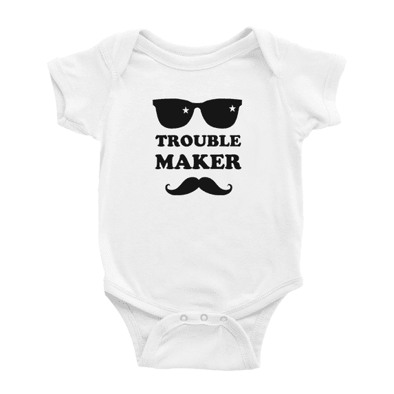 Trouble Maker Cute Baby Bodysuits Newborn Clothes