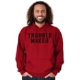 thumbnail image 1 of Trouble Maker Rebel College Party Hoodie Sweatshirt Women Men Brisco Brands 2X, 1 of 6